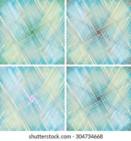 set of fabric texture. weave colorful threads in pastel colors
