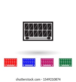 Set of face shadows multi color icon. Simple glyph, flat vector of beauty salon icons for ui and ux, website or mobile application