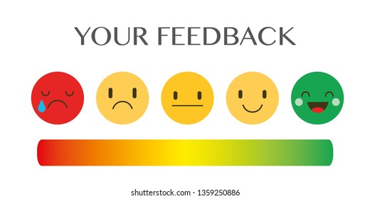 Set Faces Scale Feedback Vector Stock Vector (Royalty Free) 1359250886 ...