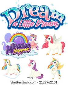 Set of fairy tale cartoon characters illustration