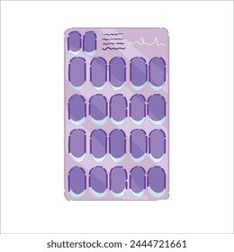 Set of fake nail tips for manicure on white background