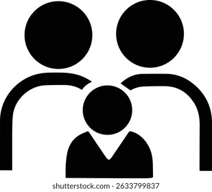 set family icon symbol on white background EPS