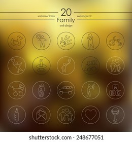 Set of family icons