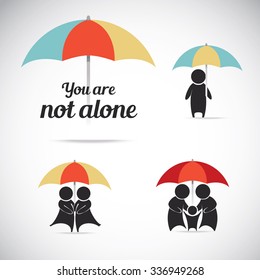 Set of family vector icons 