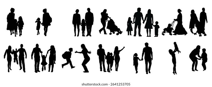 set of family vector illustration