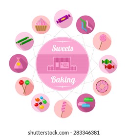 Set for fans of sweets and pastries.