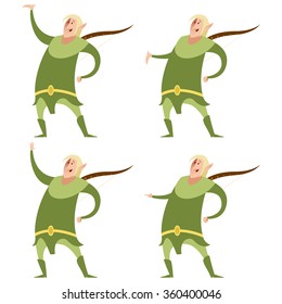 Set of fantasy elves
