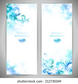 Set of fantasy vector banners. 