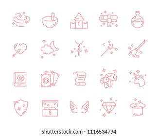 set of fantasy vector icons