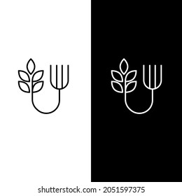 Set of Farm To Fork Vector Icon on white background. Stock icon