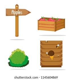 Set of farm icons