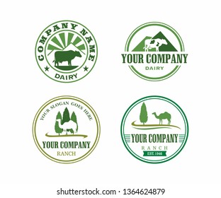 Set of Farm Logo