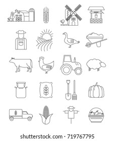 Set Of Farming Icons