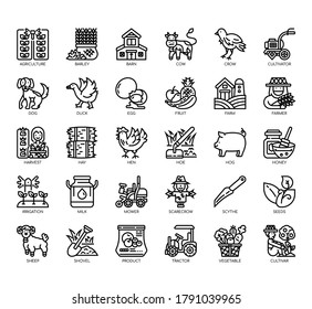 Set von dünnen Linien und Pixel perfekte Symbole für jedes Web- und App-Projekt. 