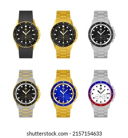 Set Fashion Mens Gold Stainless Steel Watches Luxury Minimalist Quartz Wrist Watch Men Business Casual Watch