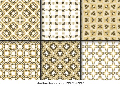 Set of Fashion Zigzag Pattern. Vector Background. For Scrapbooking Design, Printing, Wallpaper, Decor, Fabric, Invitation