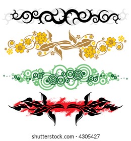 Set of fashionable elements of modern design