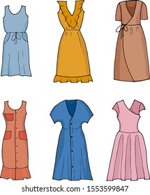 Girl Wearing Dress Cartoon Images, Stock Photos & Vectors | Shutterstock
