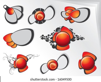 Conjunto de logotipos de moda