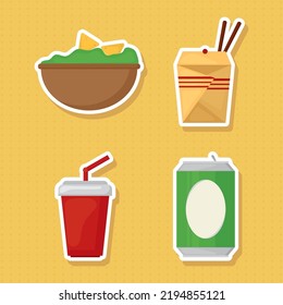 Set von Fast Food, Design
