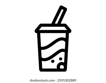 Set of an Fast Food Soft Drink Icon