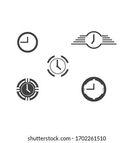 Establecer la naturaleza del símbolo vectorial de la plantilla de logotipo de tiempo rápido
