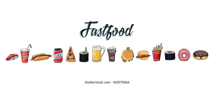 set of fastfood