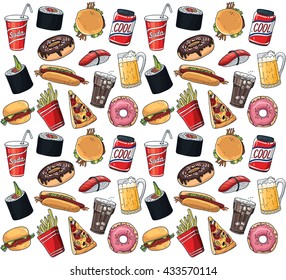 set of fastfood