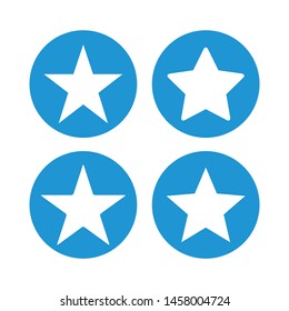 Set of favorite star for web computer and mobile