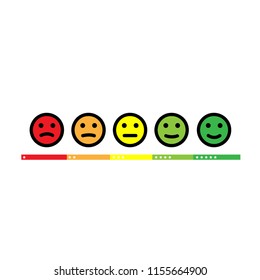set feedback emoticon icons