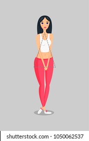 Set of Female Body Shape Types.