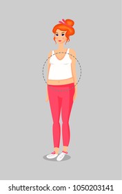Set of Female Body Shape Types.