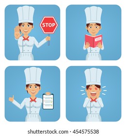 1,942 Chef Holding Book Images, Stock Photos & Vectors 