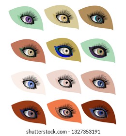 set of female eyes