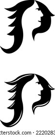 un conjunto de iconos femeninos