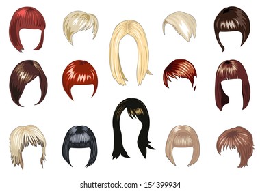 6,176 Woman wig Stock Vectors, Images & Vector Art | Shutterstock