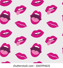 set of female lips.lip and mouth vector illustration