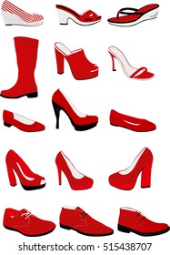 red bottom heels drawing