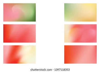 Set of Festive abstract background. Modern colorful flow poster.