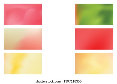 Set of Festive abstract background. Modern colorful flow poster.