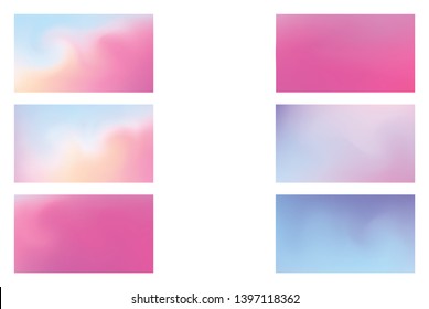 Set of Festive abstract background. Modern colorful flow poster.