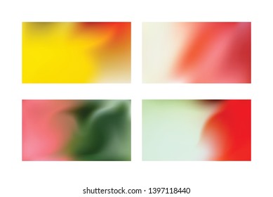 Set of Festive abstract background. Modern colorful flow poster.