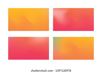 Set of Festive abstract background. Modern colorful flow poster.