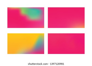 Set of Festive abstract background. Modern colorful flow poster.