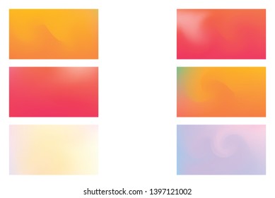 Set of Festive abstract background. Modern colorful flow poster.