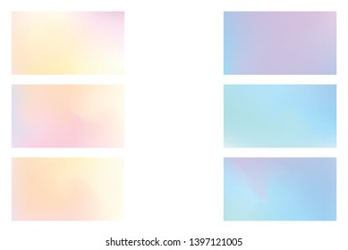 Set of Festive abstract background. Modern colorful flow poster.