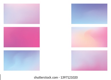 Set of Festive abstract background. Modern colorful flow poster.