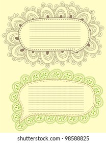 Set of festive banner