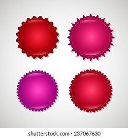 Set of the festive buttons