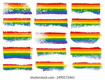 Set of fifteen stamps rainbow sponge